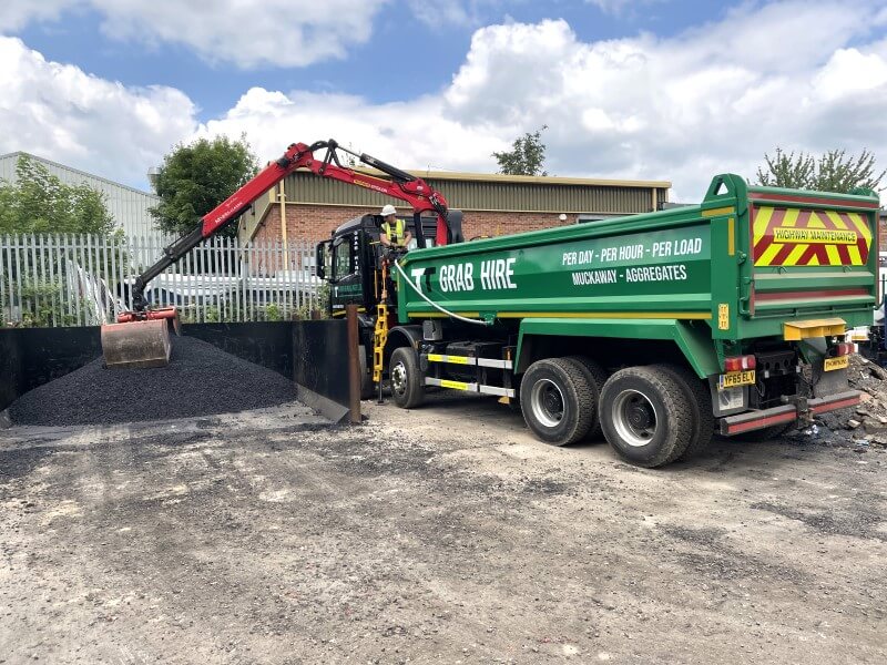 grab hire lorry tipper yorkshire